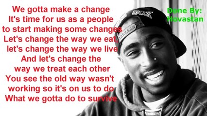 2pac - Changes (Lyrics / Paroles)