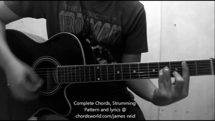 No Erase Chords by James Reid & Nadine Lustre - How To Play - chordsworld.com