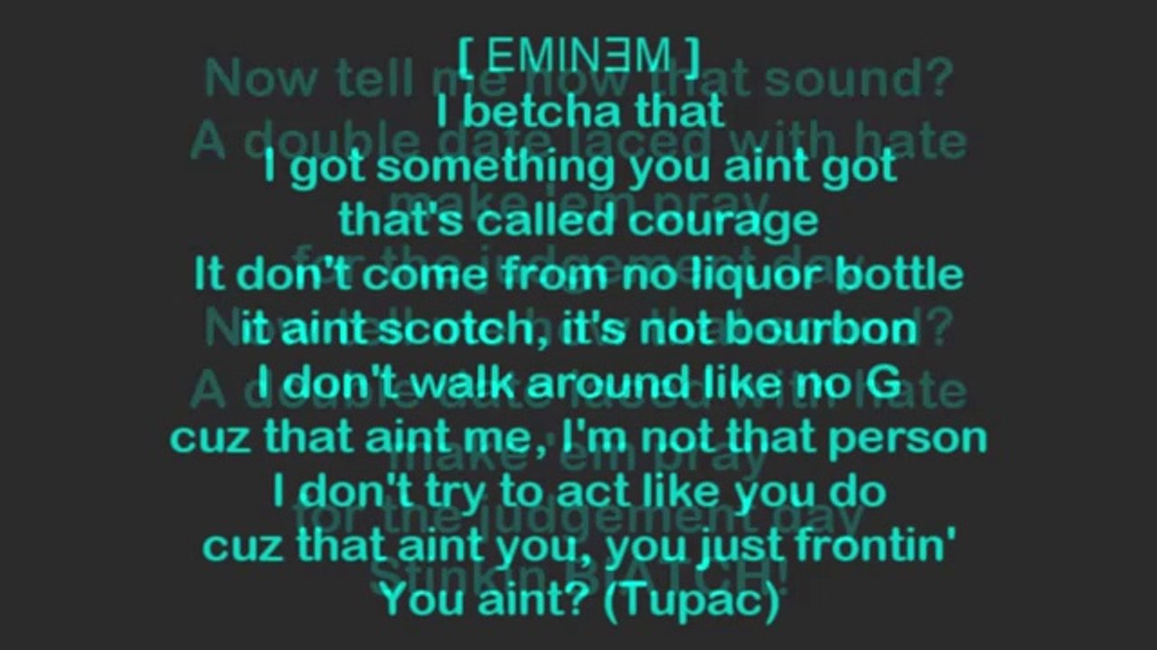 2Pac ft. Eminem - Soldier Like Me (Lyrics / Paroles)