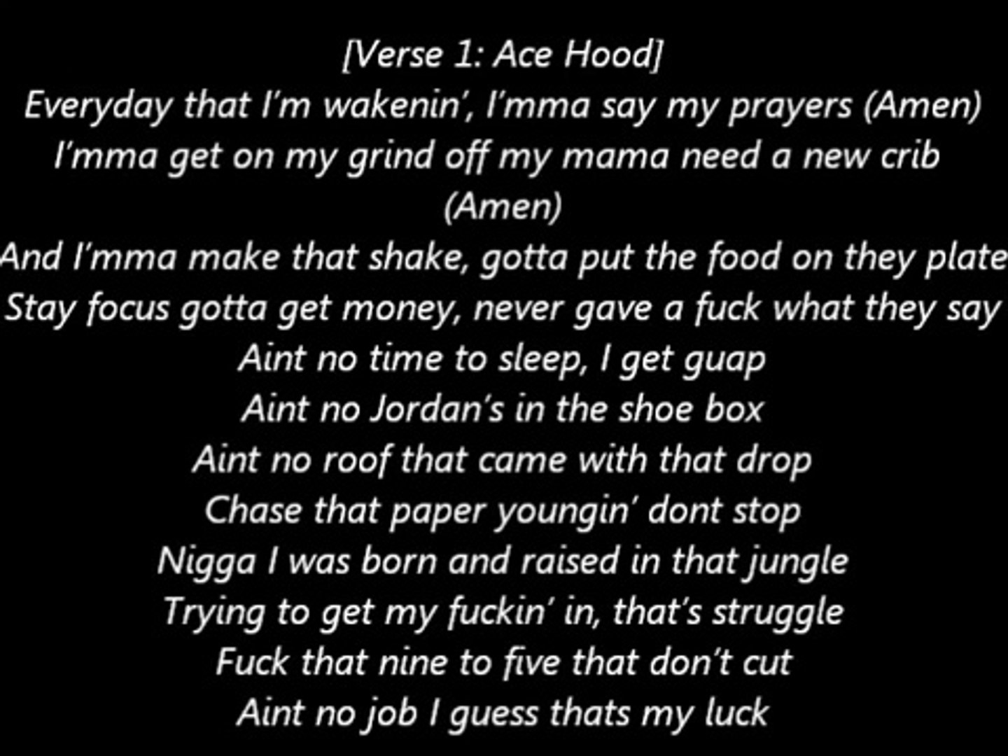 Ace Hood - We Outchea ft. Lil Wayne (Lyrics / Paroles) - Vidéo Dailymotion