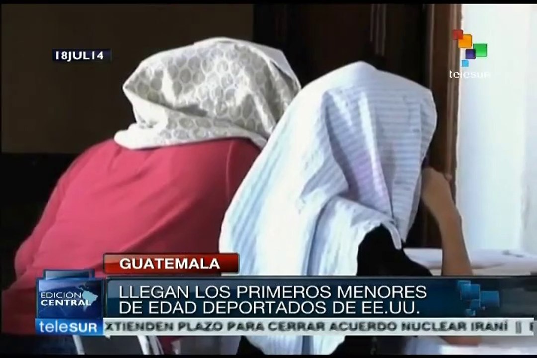 Arriban a Guatemala primeros niños deportados desde EE. UU.