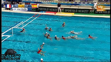 France 4 Spain 18 European women champ Budapest 2014 day 2 19.7.14 water polo