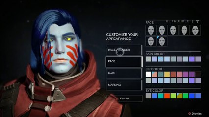 Destiny Beta - Male Warlock Customization Options