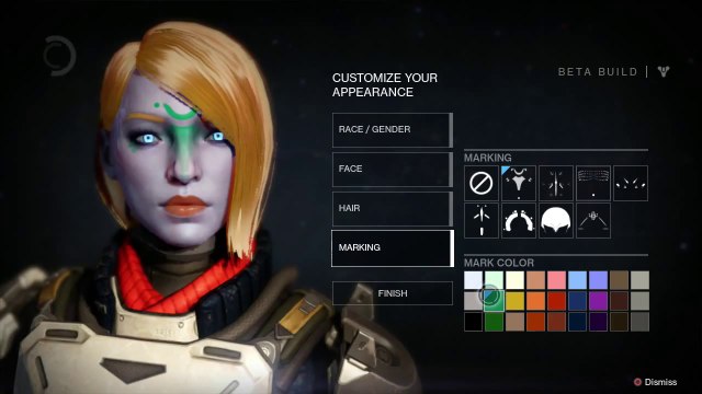 Destiny Beta - Female Titan Customization Options