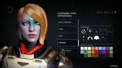Destiny Beta - Female Titan Customization Options