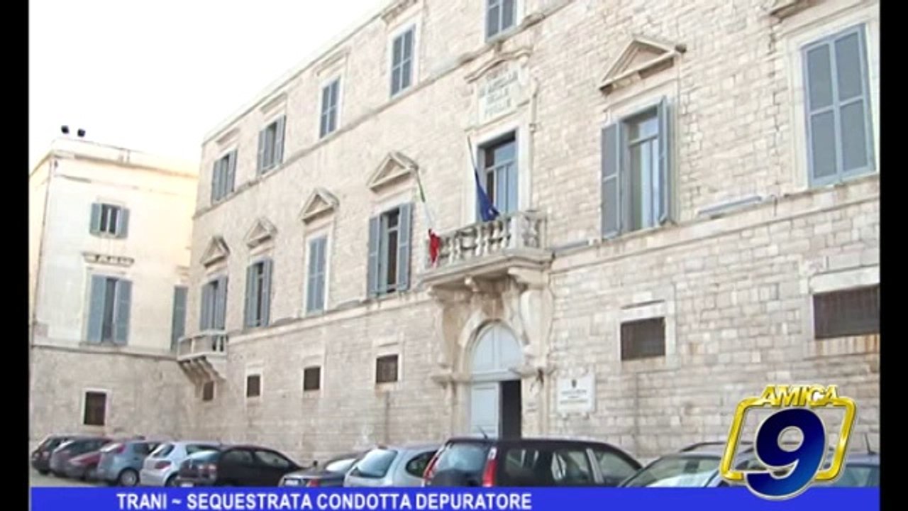 TRANI | Sequestrata condotta depuratore