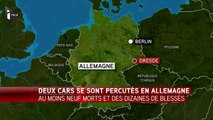 Allemagne : au moins 9 morts dans la collision de deux autocars