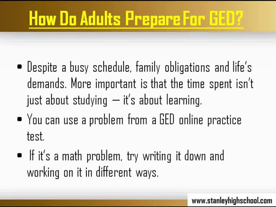 GED Test Tip: Making Time to Study