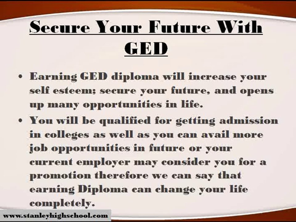 GED - The Key to Secure Your Future