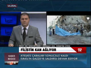 Prof. Dr. Sencer İmer; İsrail, bölgede iki devleti istemiyor.