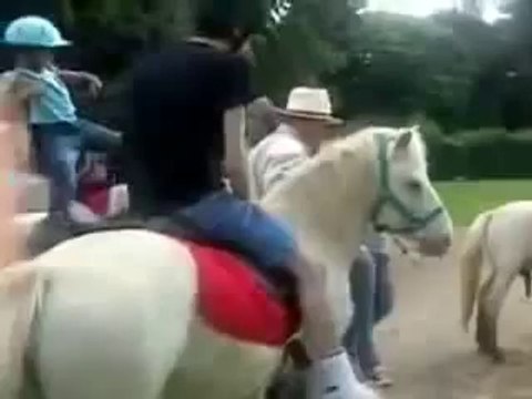 Animation pour enfants avec poney