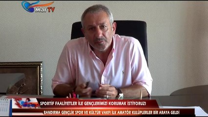 SPORTİF FAALİYETLER İLE GENÇLERİMİZİ KORUMAK İSTİYORUZ!