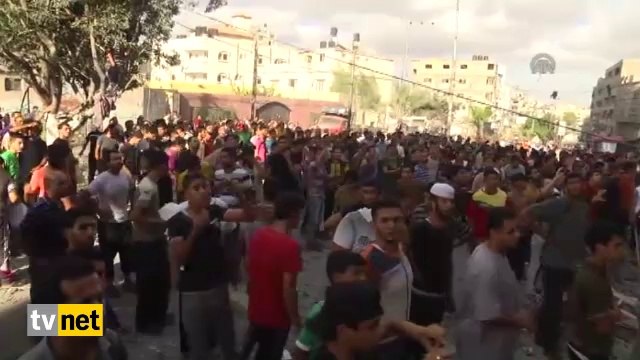 Gazze'de Bir Binanın Vurulma Anı Kamerada