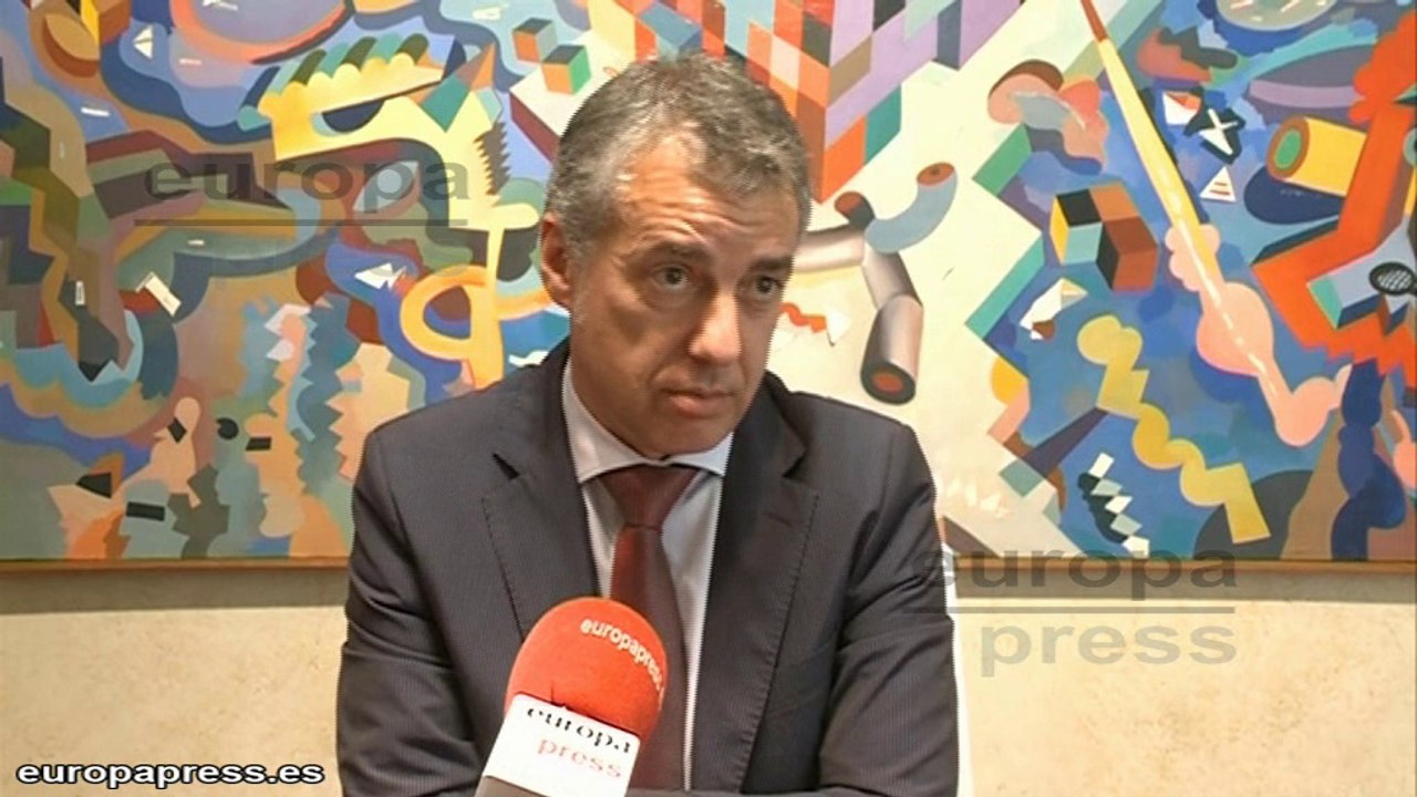 Urkullu acusa a ETA de no cumplir con el desarme