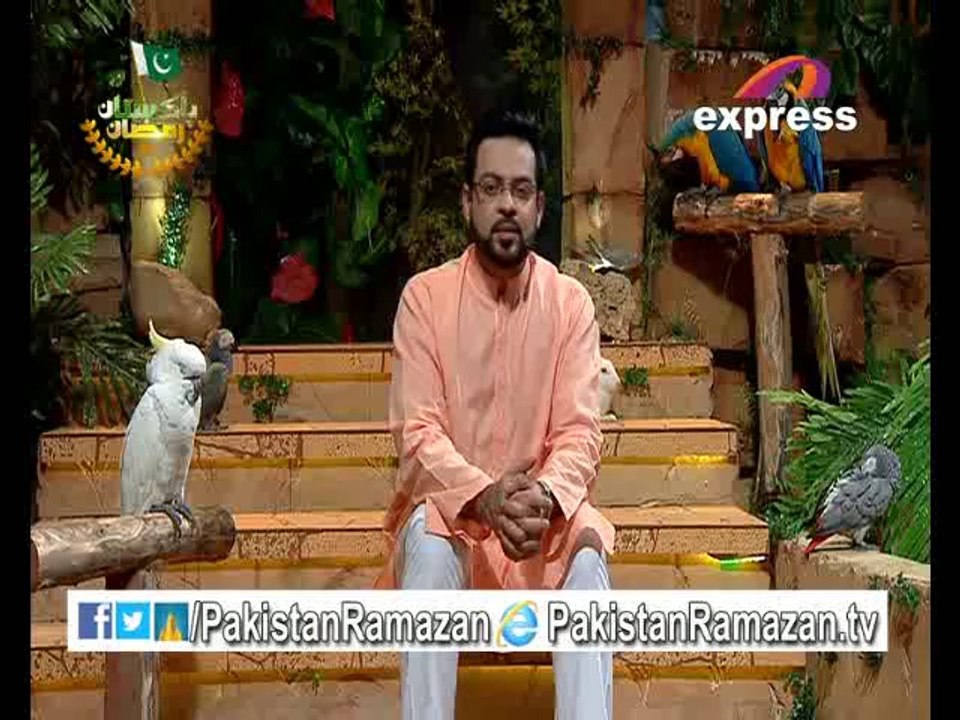 22nd Sehri Qasas ul Anbiya & Aalim On Air Part 1 in Pakistan Ramazan 21-7-2014 Part 4