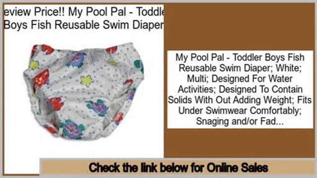 Compare Prices My Pool Pal - Toddler Boys Fish Reusable Swim Diaper