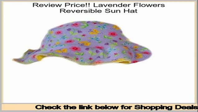 Best Deals Lavender Flowers Reversible Sun Hat