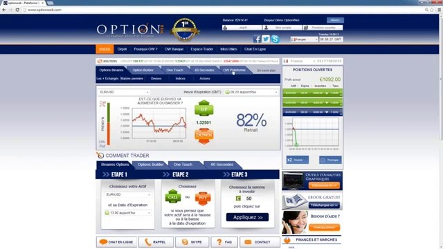 OptionWeb broker d'options binaires, Tuto_ Présentation de la plateforme_(360p)