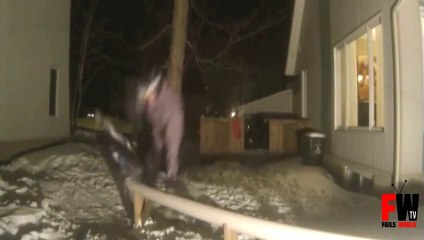 Skier broken nose - Fails World