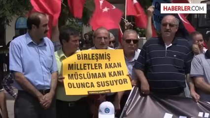 İsrail'in Gazze'ye saldırılarının protesto edilmesi -