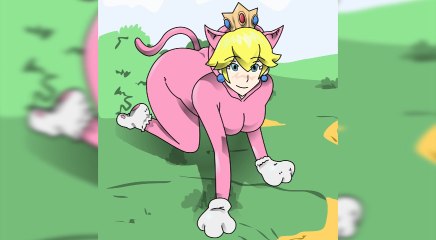 Speed painting Princess peach cat mario 3d world