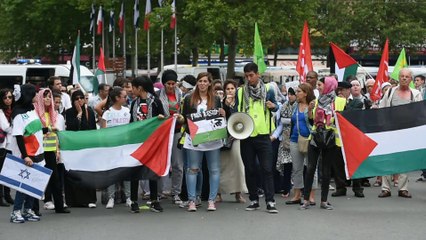 Dunkerque: manifestation de solidarité avec le peuple Palestinien.