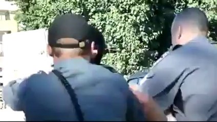 Israeli police arrest the innocent philistine people.