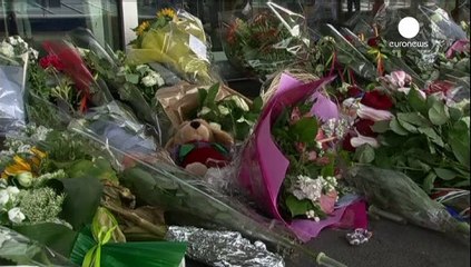 Flowers and candles at Schiphol airport to remember MH-17