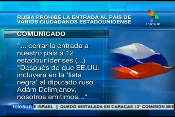 Impedirá Moscú entrada a Rusia de violadores de DDHH estadounidenses