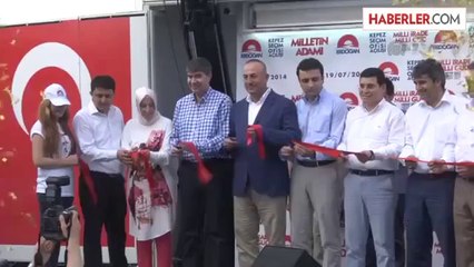 Çavuşoğlu, Kepez Seçim Ofisinin açılış törenine katıldı -
