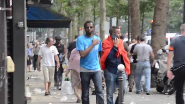 Sinibaldo De Rosa France Paris Clashes between the police and demonstrators during the unauthorized manifestation in support of Palestina.