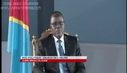 AUBIN MINAKU FACE À LA PRESSE : "NOUS TENONS À CONSERVER LE POUVOIR"