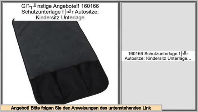 Beste Berichte 160166 Schutzunterlage für Autositze; Kindersitz Unterlage