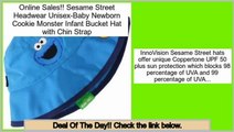 Hot Deals Sesame Street Headwear Unisex-Baby Newborn Cookie Monster Infant Bucket Hat with Chin Strap