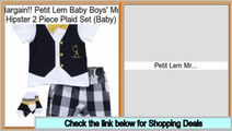 Reports Reviews Petit Lem Baby Boys' Mr. Hipster 2 Piece Plaid Set (Baby)