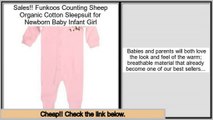 Buy Reviews Funkoos Counting Sheep Organic Cotton Sleepsuit for Newborn Baby Infant Girl