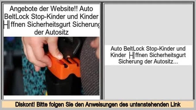 besserer Preis Auto BeltLock Stop-Kinder und Kinder öffnen Sicherheitsgurt Sicherung der Autositz