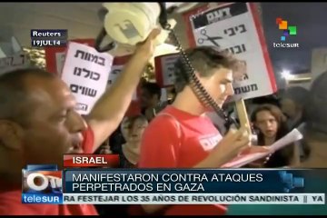 Cientos de israelíes exigen a su ejército detener su matanza en Gaza