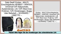 Preise Einkaufs Emitex - MULTI Einschlagdecke HERBST / WINTER; Universal für Babyschale; Autokindersitz; z.B. für Maxi-Cosi; Römer; für Kinderwagen; Buggy oder Babybett -- SCHWARZ / LIMETTE --