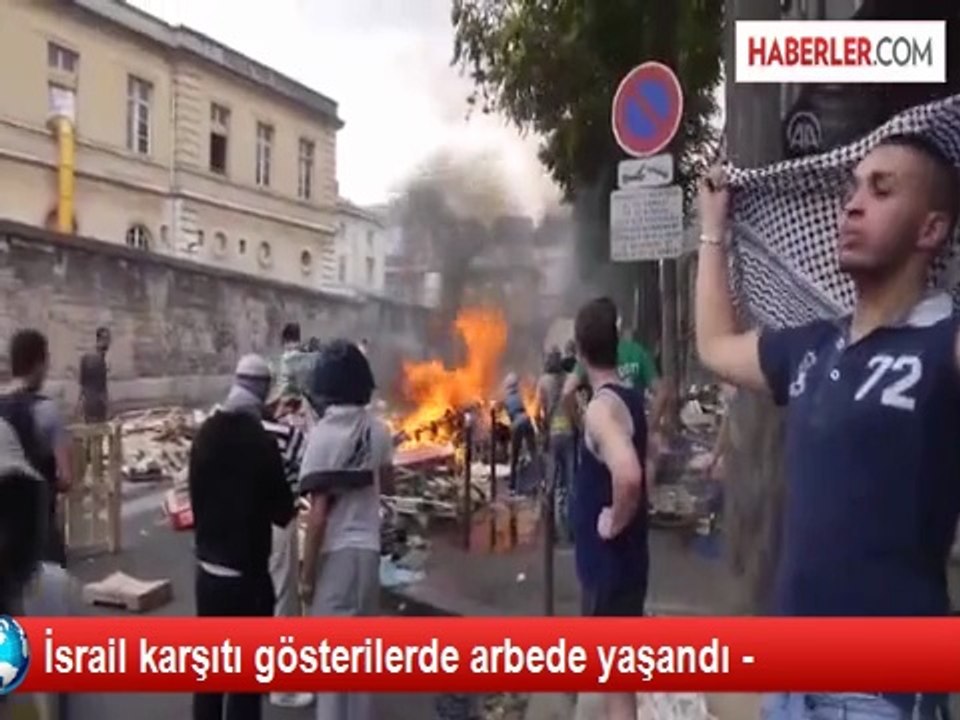 Paris'te İsrail Katliamını Protestoya Polis Müdahalesi: 60 Gözaltı