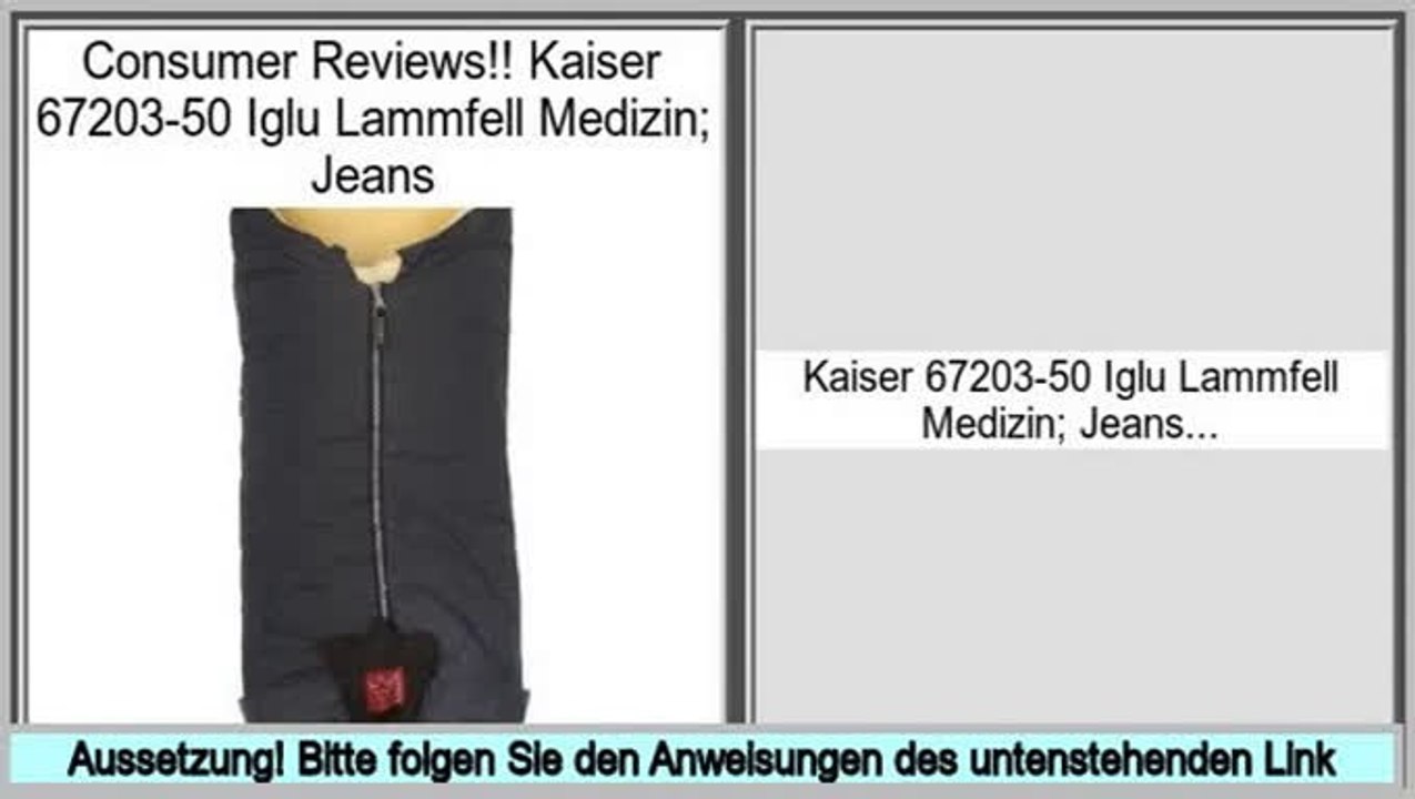 Best Brands Kaiser 67203-50 Iglu Lammfell Medizin; Jeans