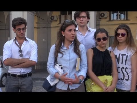 Aversa (CE) - Giovane Italia, un minuto di silenzio per Paolo Borsellino (19.07.14)