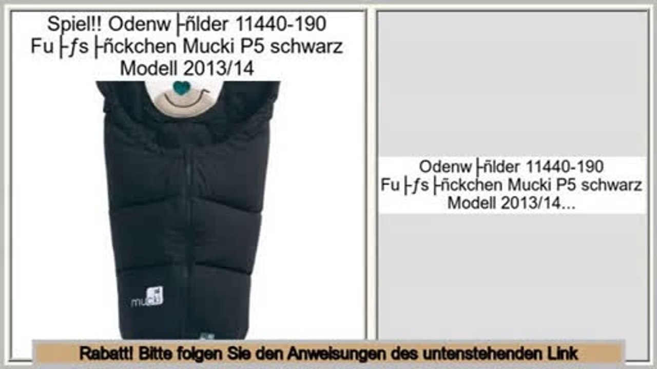 Big Deal Odenwälder 11440-190 Fußsäckchen Mucki P5 schwarz Modell 2013/14