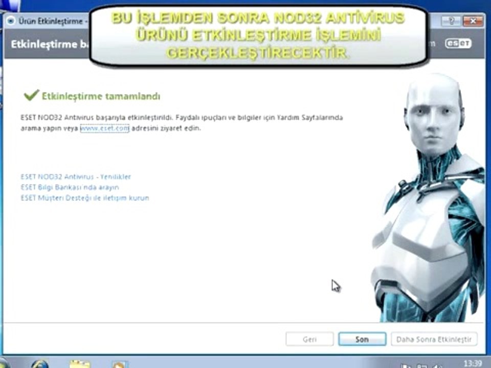 www.seslimp.com ESET NOD32 Antivirus 6 Kurulumu