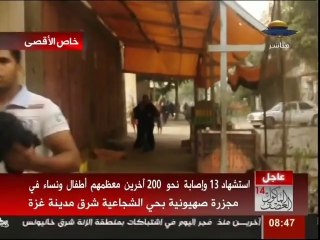 مجزرة الشجاعية ضد المدنيين جريمة حرب بتاريخ 2014-07-20