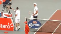 ATP Bogotà - Karlovic-Stepanek scambio  a rete sul match point