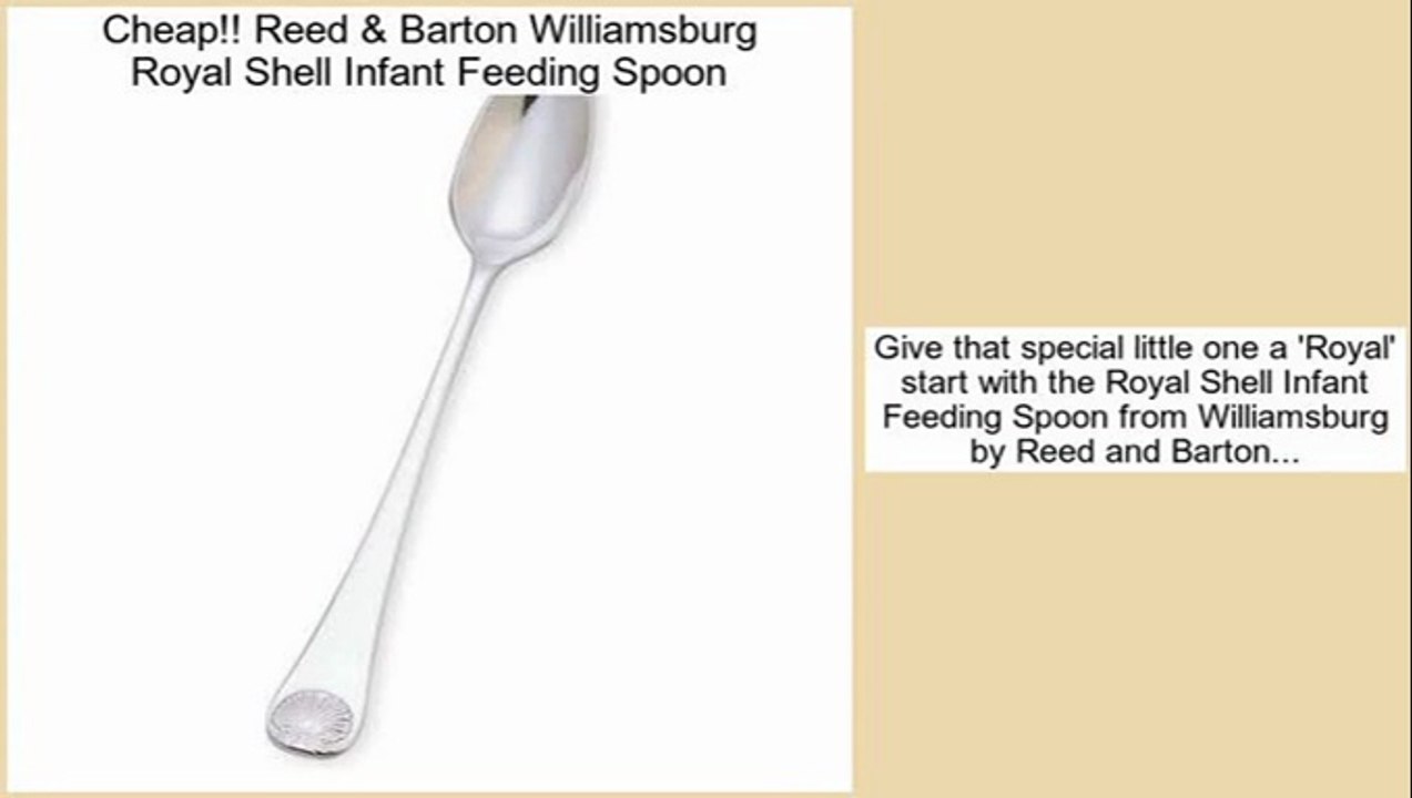 Find Cheap Reed & Barton Williamsburg Royal Shell Infant Feeding Spoon