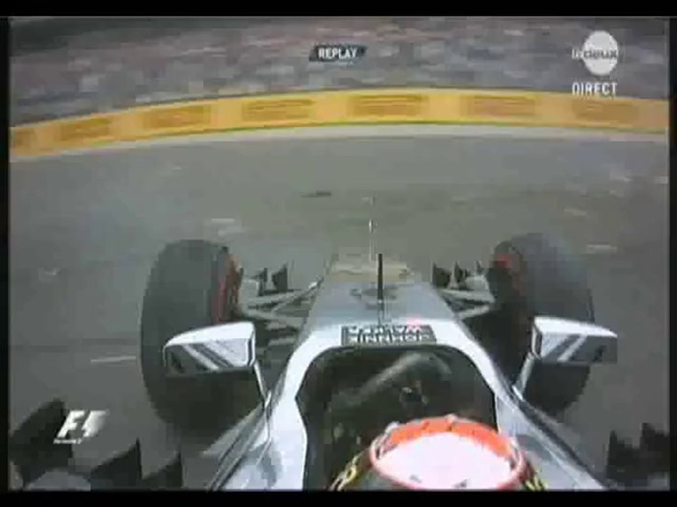 Départ Hockenheim et accrochage Magnussen - Massa