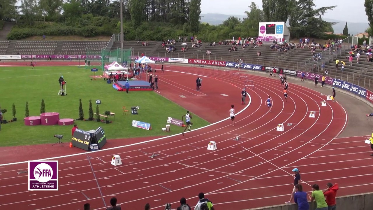 Finale 400 m haies Cadets (record de France de Victor Coroller)