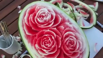 Watermelon Carving Art - Karpuz Oyma Sanatı (Low)